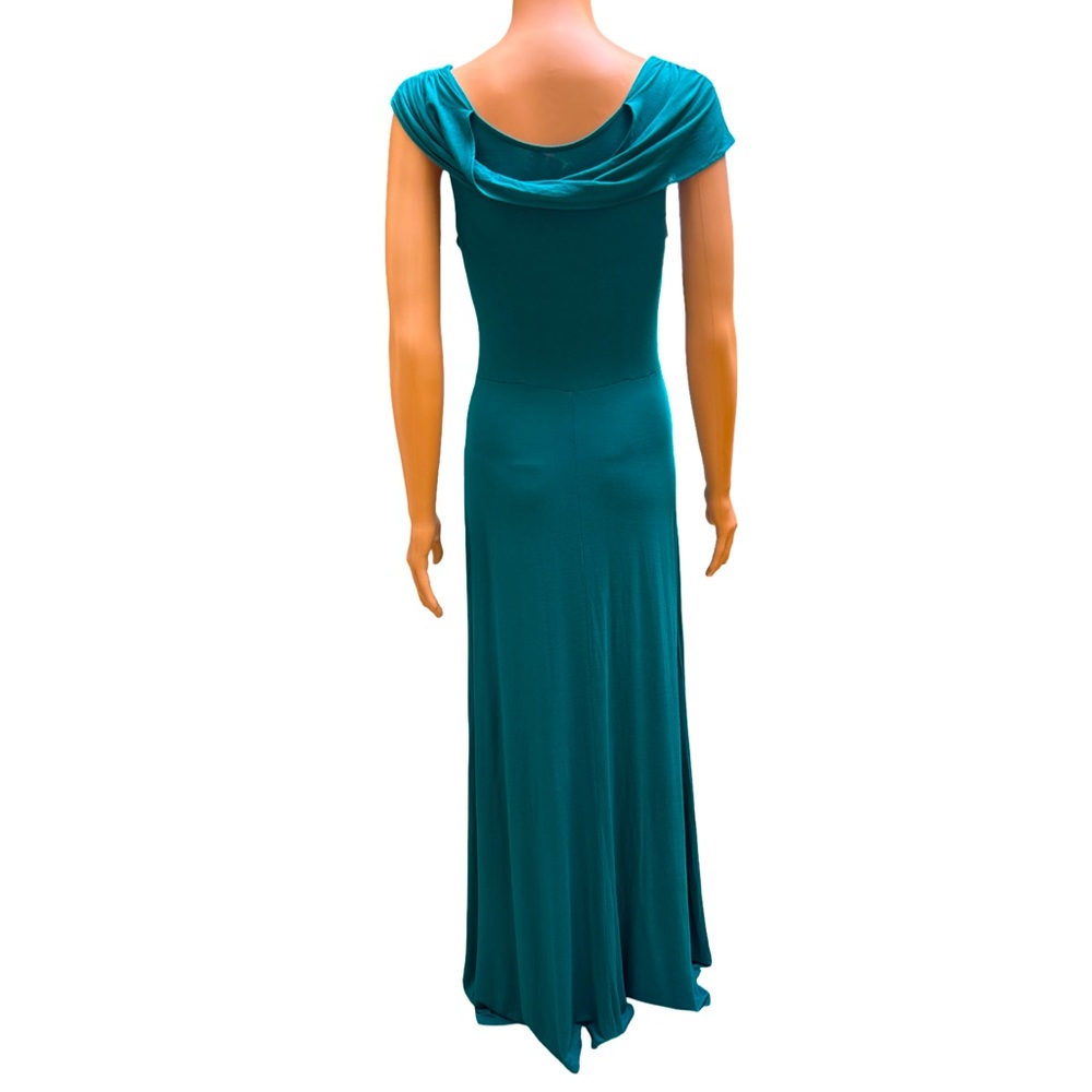 Plenty by Tracy Reese Vibrant Teal Sleeveless Maxi Dress Small - Picture 4 of 6